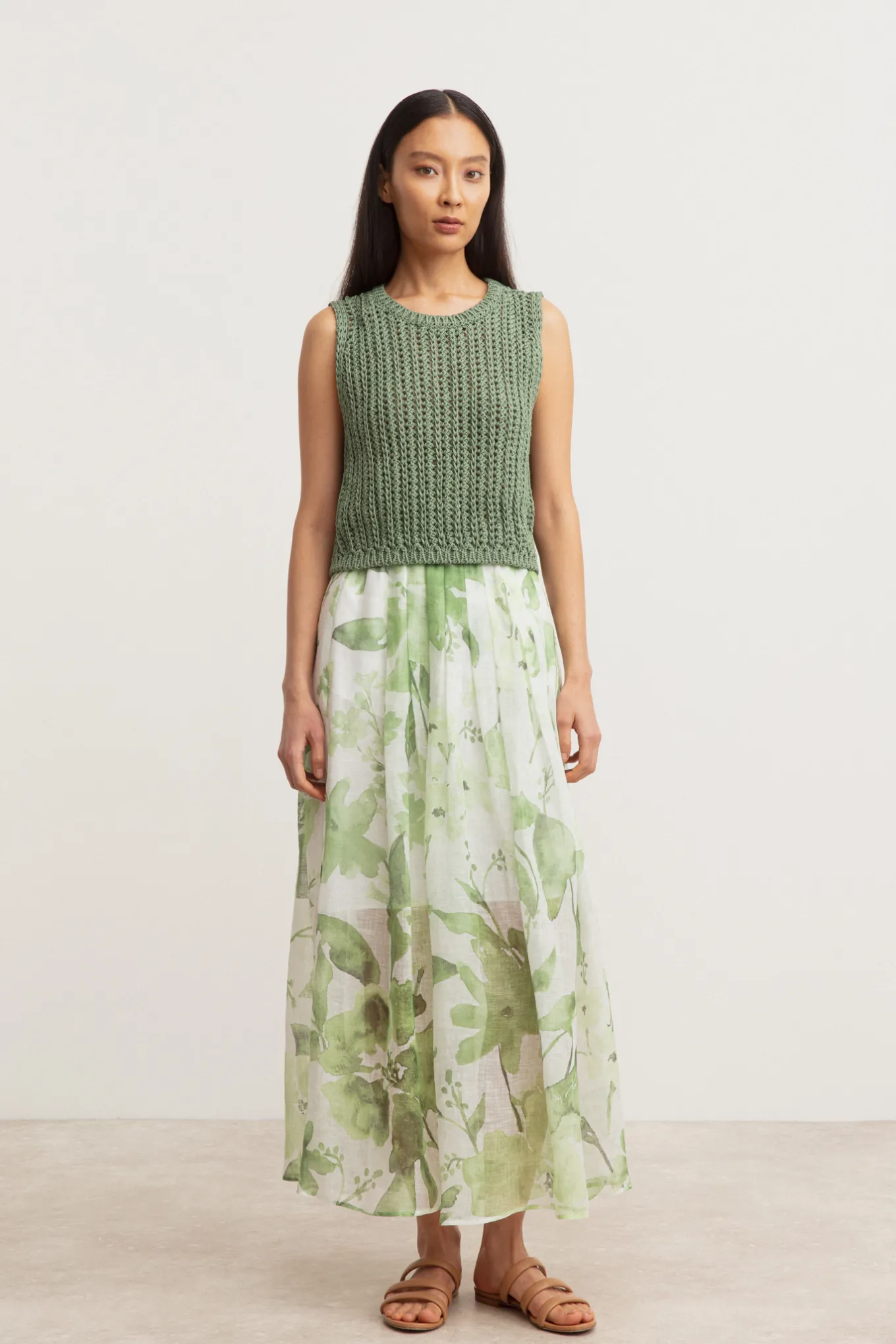 Iris von Arnim FLORIE PRINTED-Damen Leinen