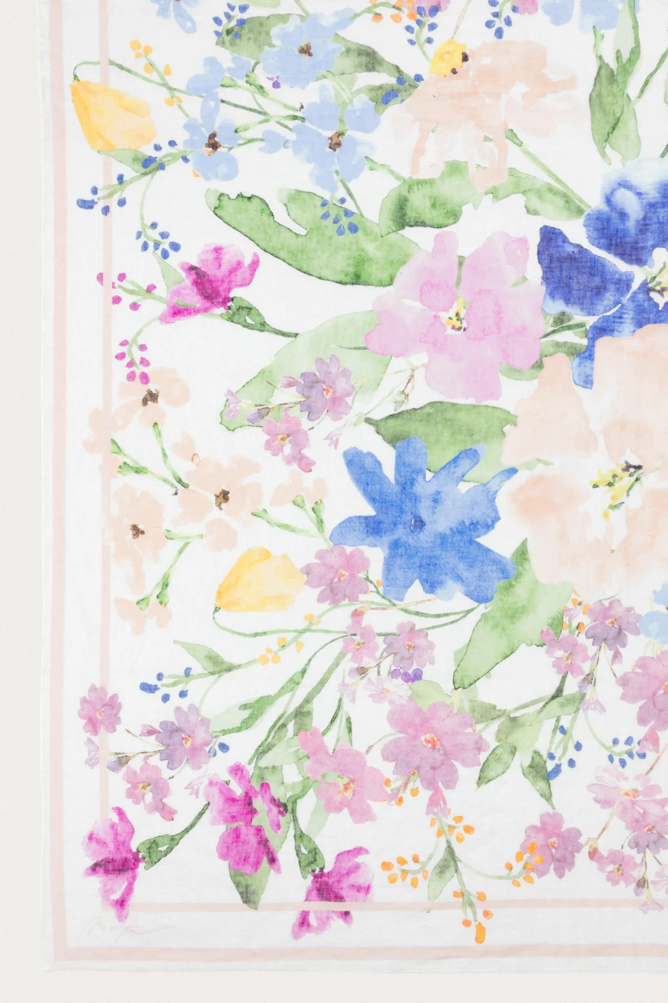 Iris von Arnim IRIS LINEN FLOWER-Damen Schals & Tücher